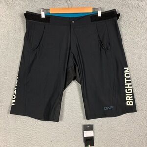 NWT DNA Cycling MTB Shorts Men's 3XL Black Brighton Stretch Nylon Mountain Bike